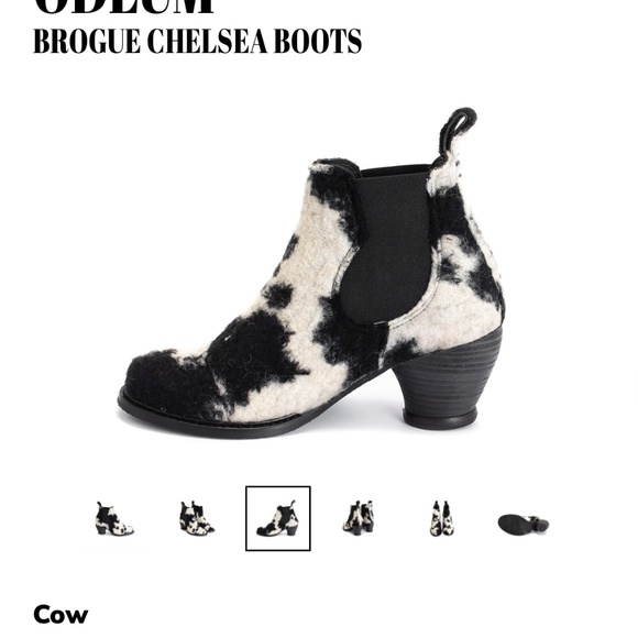 John Fluevog x Anna Sui Odlum Brogue Chelsea Boot - Picture 2 of 13